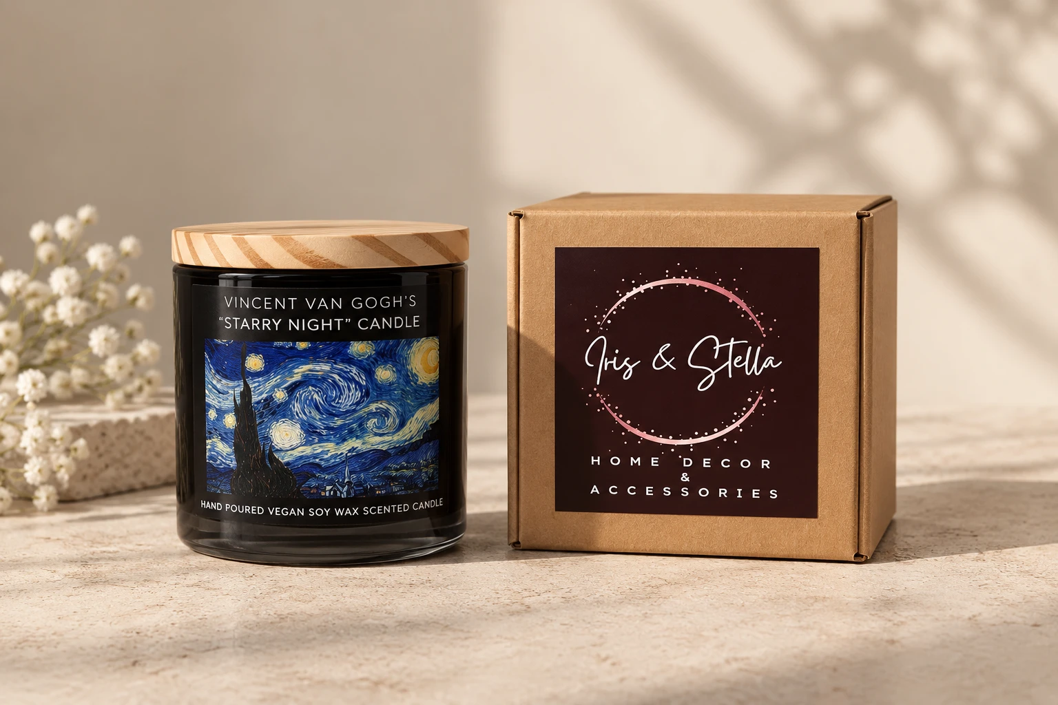 Starry Night soy candle